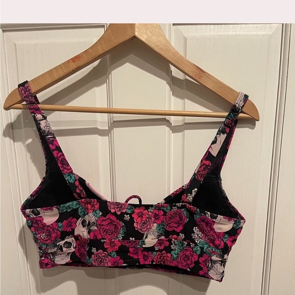 Torrid Women’s Floral Lace-Up Bikini Top - Picture 3 of 3
